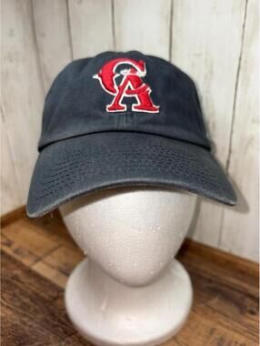 Men's '47 Navy California Angels Halo Logo Cooperstown Collection Hat Strap Back